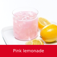 Pink lemonade cold drink